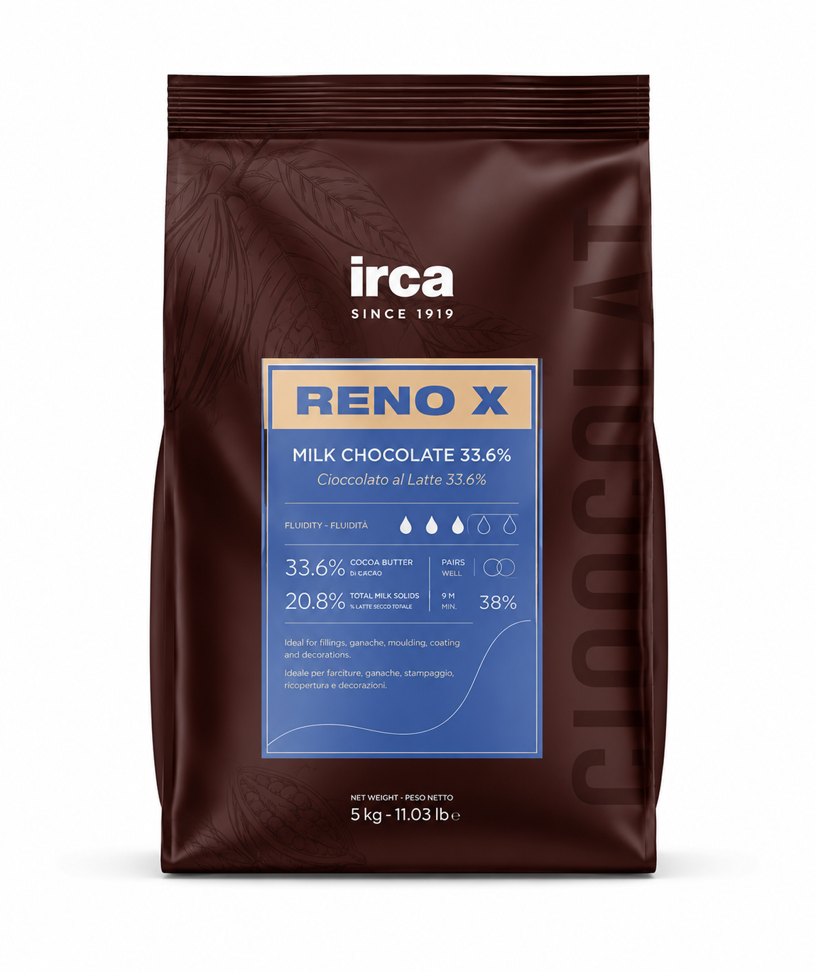 RENO X LATTE (MILK CHOCOLATE) 33.6% PREMIUM