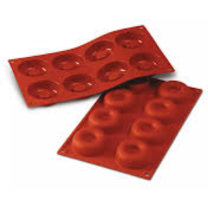 SF 011 SILIKOMART SILICONE MOULD N. 8 MEDIUM SAVARINS