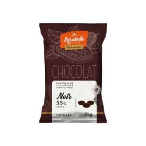 Chocolat de couverture Pistoles Noir 55% Aiguebelle 2KG