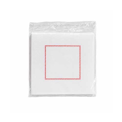 Serviettes en papier blanches 45pcs