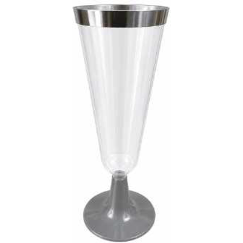 Coupe pour gêlée mousse ou jus couleur transparent et base argentée GD119-Silver