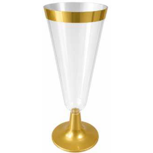 Coupe pour gêlée mousse ou jus couleur corps transparent et base dorée GD119-Bgold