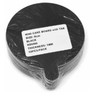 Planche à gâteaux ronde en carton 8cm 50pcs