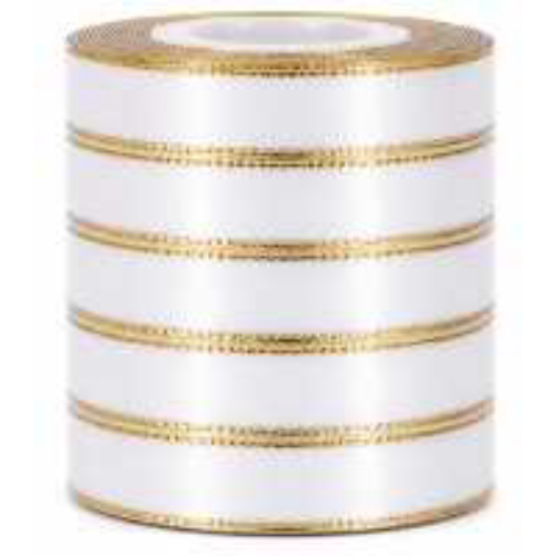 Ruban satin grand blanc