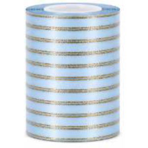 Ruban satin moyen bleu ciel