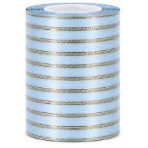 Ruban satin moyen bleu ciel