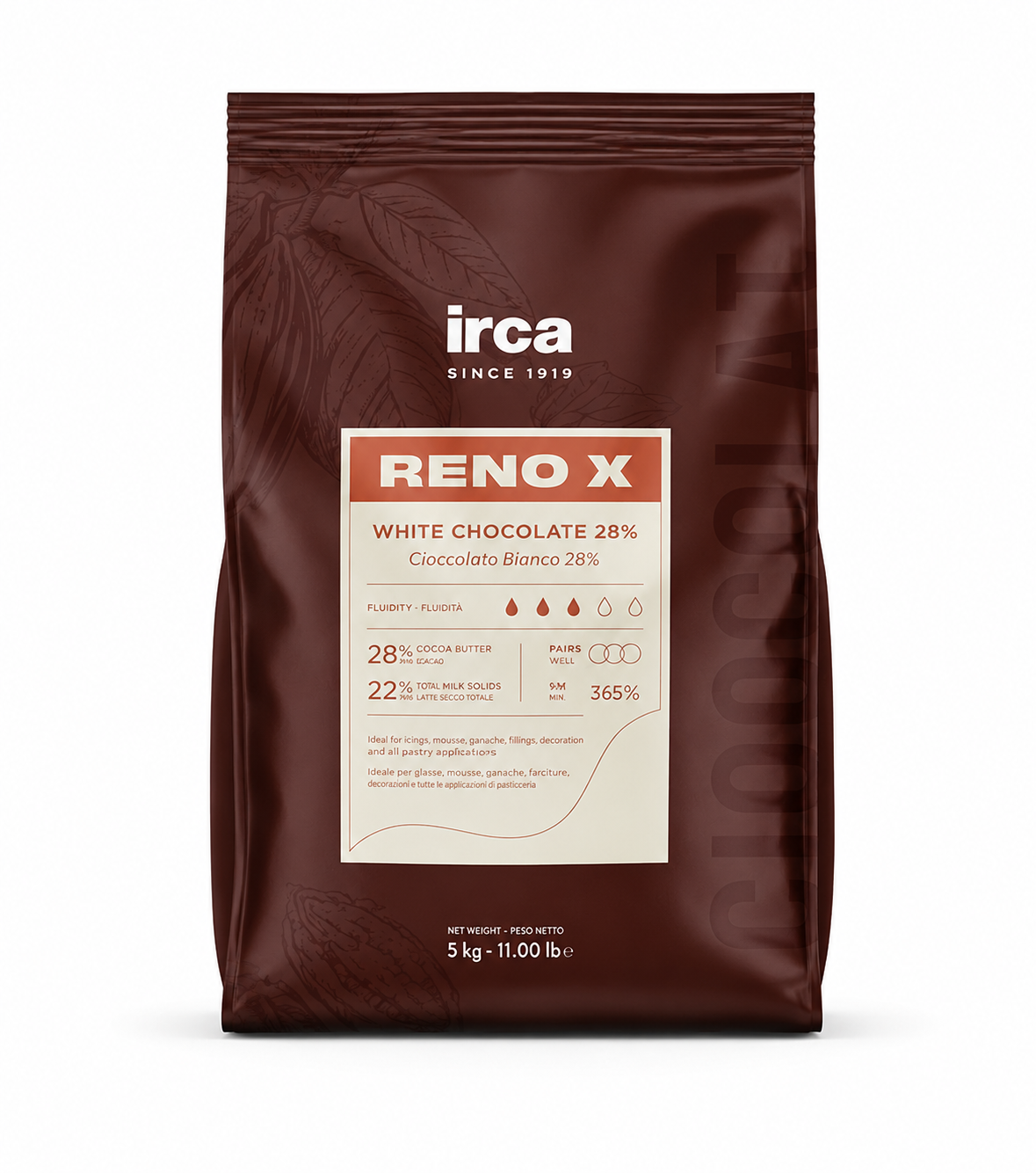 RENO X BIANCO (WHITE CHOCOLATE) 28%