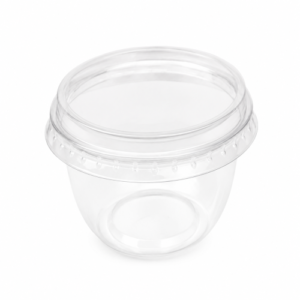 Pot Rond Transparent avec Couvercle (Natillas)