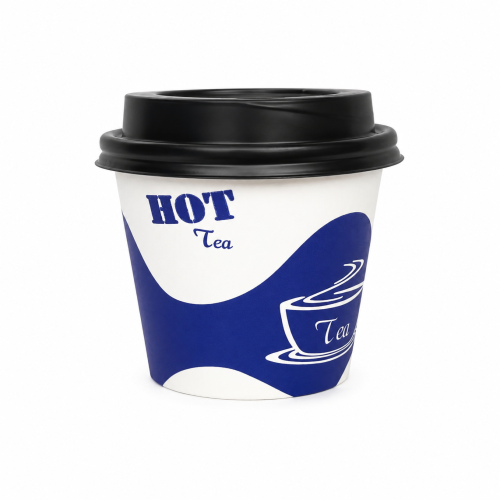 Gobelet Café 120 ml avec Couvercle (4 oz)