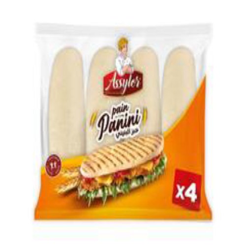 Pain Panini Assylor 4 pièces 350g