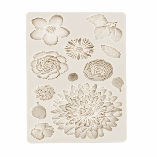Moule en silicone avec des motifs fleurs grand