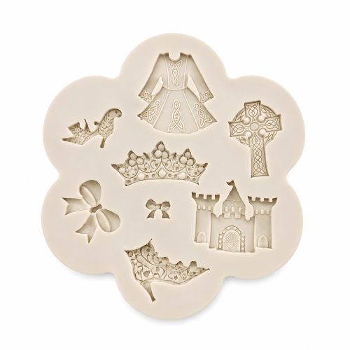 Moule en silicone avec des motifs Princesse & Château – 8 Motifs