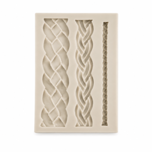 Moule en silicone avec motif Bordures Tressées – 3 Tailles