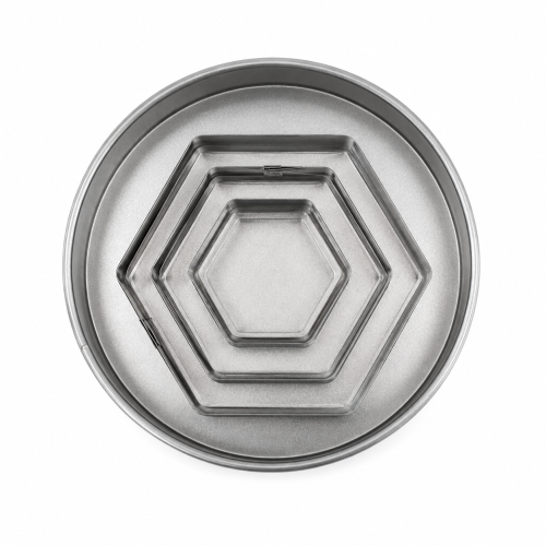 Ensemble d'emporte-pièces en forme hexagonaux
