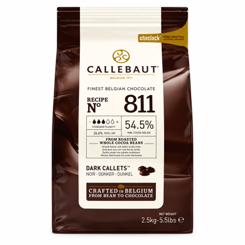 Callebaut Chocolat de couverture noir 2.5KG